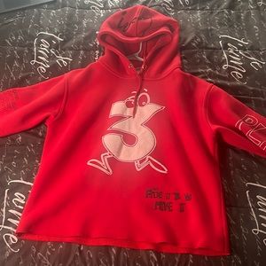 red playaa hoodie size Small